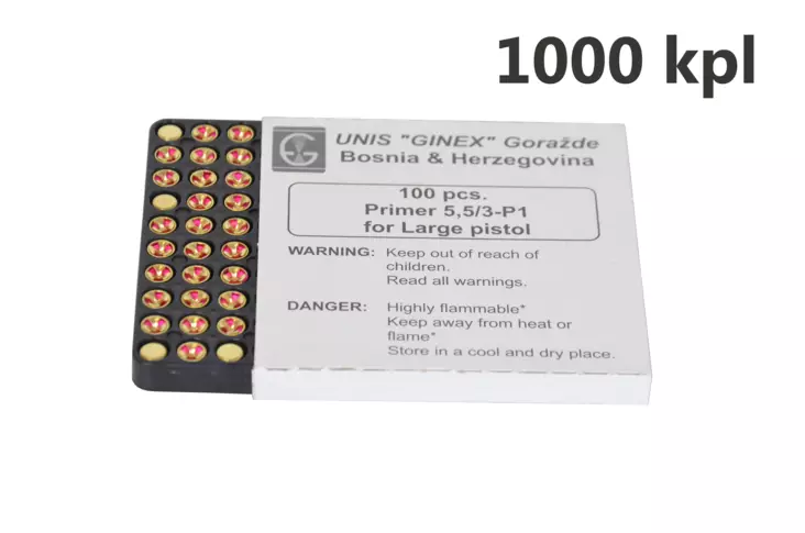 Ginex LP Large Pistol Primer 1000 pcs - Dolls - ginexlp1000 - 1
