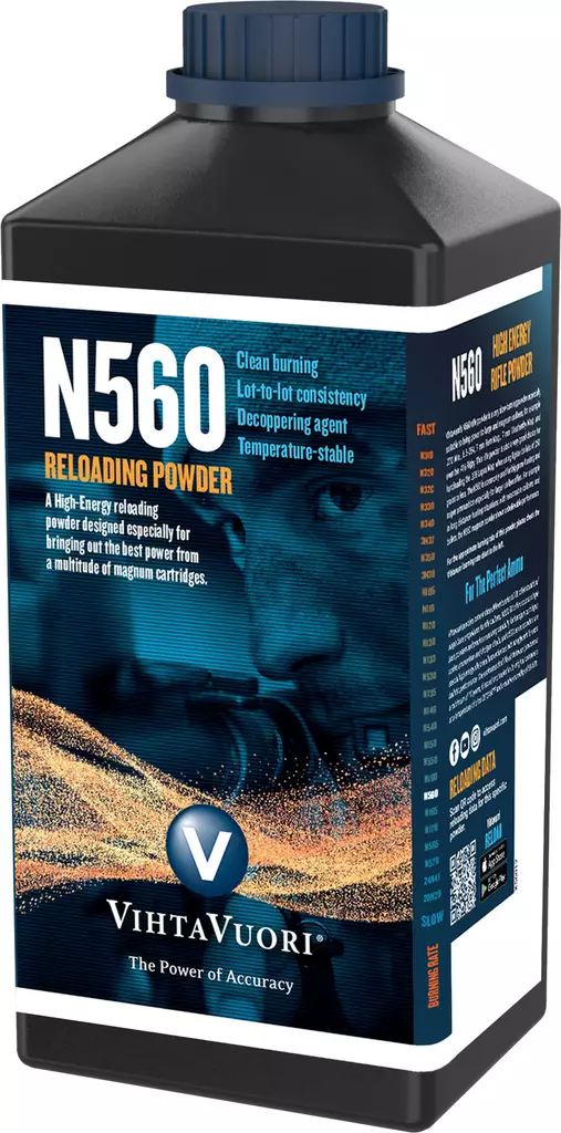 N560 Powder, Vihtavuori, 1 kg Canister - Powders - 6420615700470 - 2