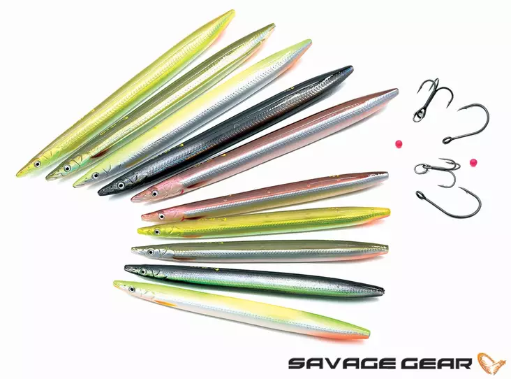Savage Gear 3D Line-Thru Sandeel Trout Lure 12.5cm/19g - Trout Lures - 5706301557520 - 1