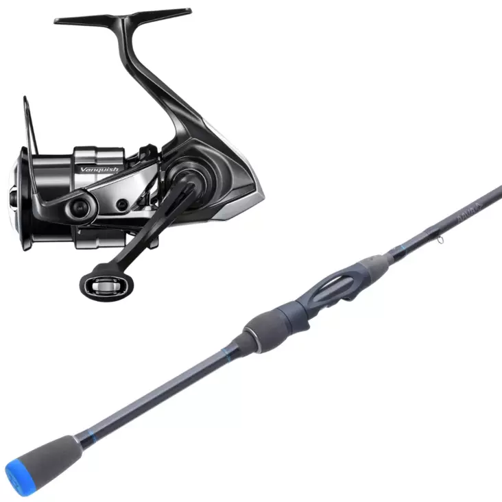 AAVA Tiraphene + Shimano Vanquish Perch/Walleye Spinning Reel Combo - Fishing Rod Sets - 64175128449181 - 1