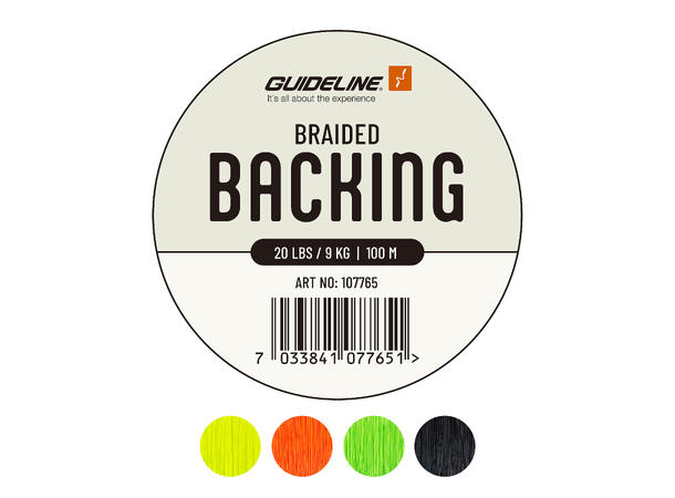 Guideline Braided Backing 20lbs 100m Fly Reel Backing Line - Bottom Lines - 7033841077651 - 1