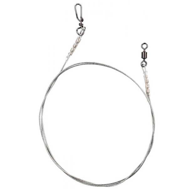 Jasu Steel Leader with Quick Lock 35cm/15kg - Locks, Scissors, Wigs, and Small Accessories - 6430075934131 - 1