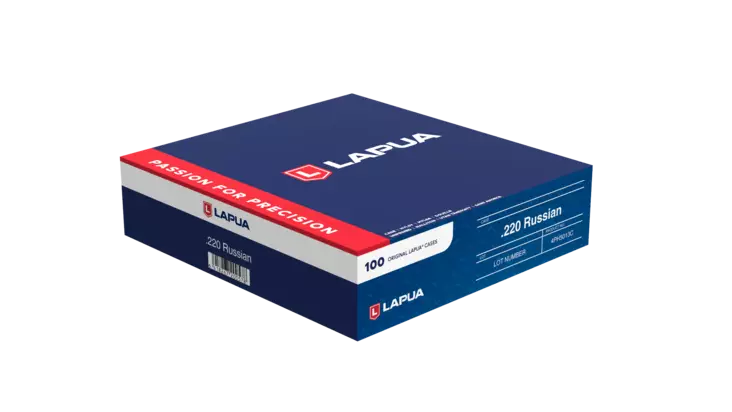 Lapua .220 Russian Shells, pack of 100 - Reloading Supplies - 6418267200011 - 1