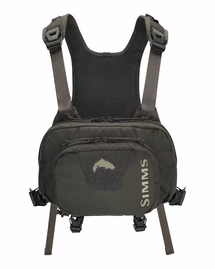 Simms Tributary Hybrid Chest Pack - Basalt - Fly Fishing Vests and Bags - 694264691151 - 1