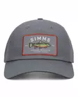 Simms Single Haul Cap Gunmetal Trout - Hats and Caps - 694264669082 - 1