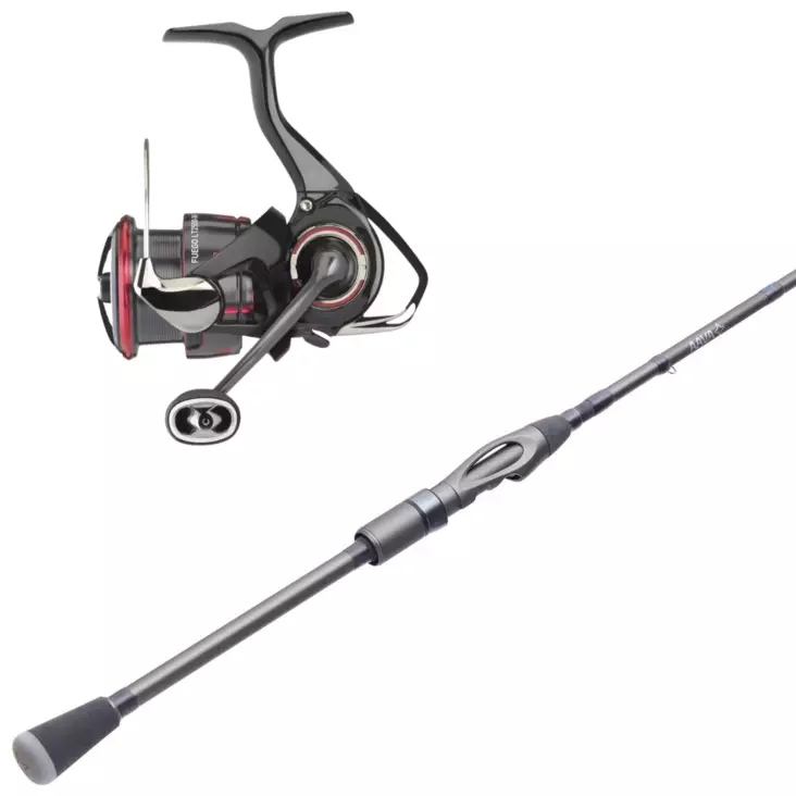 AAVA Ahku + Daiwa Fuego LT 23 Perch/Zander Spinning Combo - Fishing Rod Sets - 64175128446422 - 1