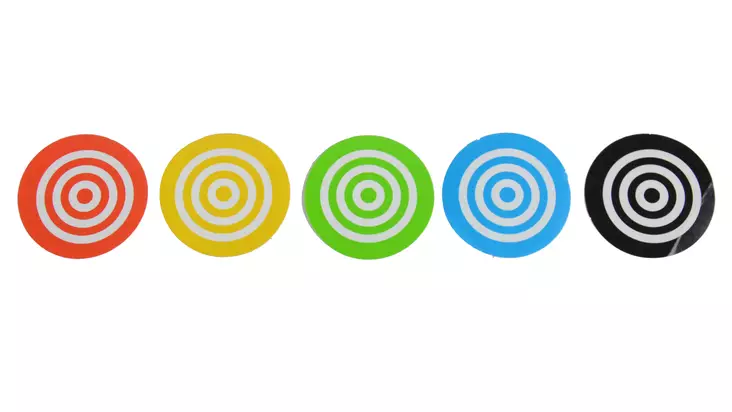 Flip Target Bullseye Sticker 40mm - Shooting Targets - 8436556528132 - 1