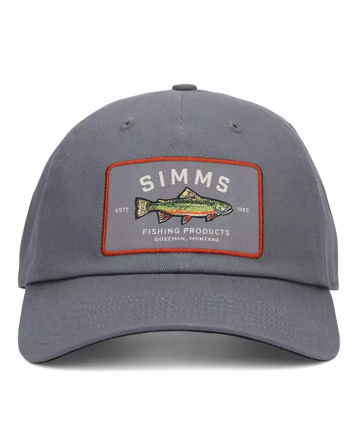 Simms Single Haul Cap Gunmetal Trout - Hats and Caps - 694264669082 - 1