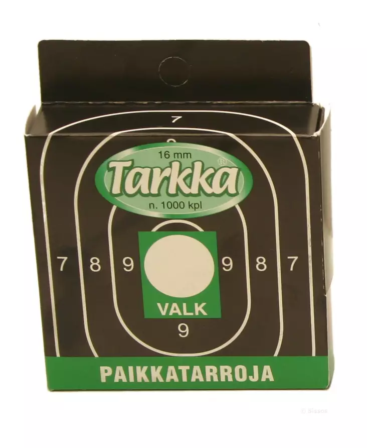 Platsmärke 16 mm vit, 1000 st förpackning - Plåsterlappar - 6410362412153 - 1