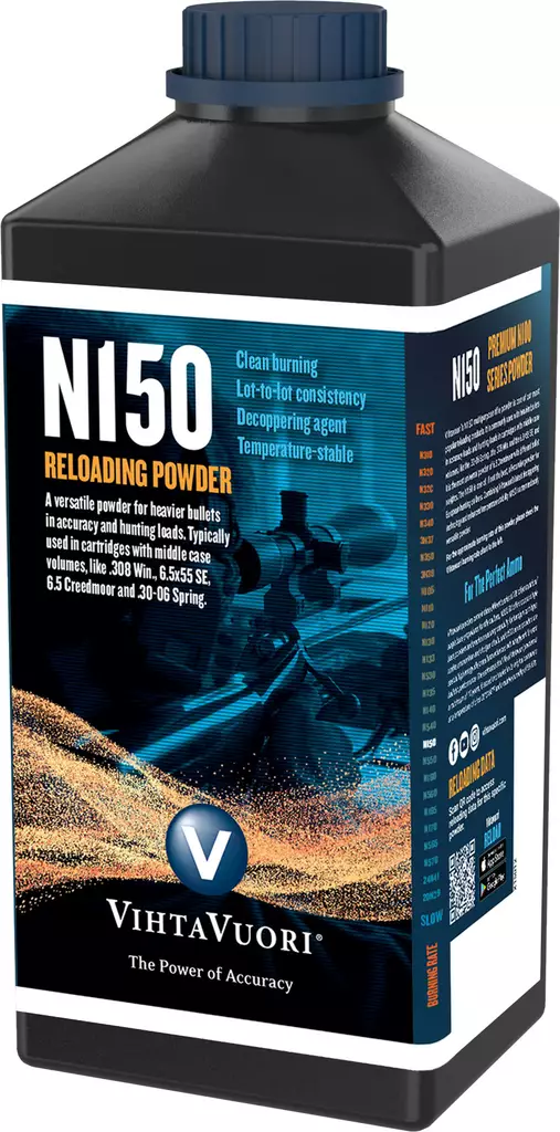 N150 krut, Vihtavuori, 1 kg burk - Krutvär - 6420615700074 - 2