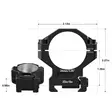 DiscoveryOpt Scope Rings 34 mm Medium - Weaver / Picatinny - 40440150015 - 4