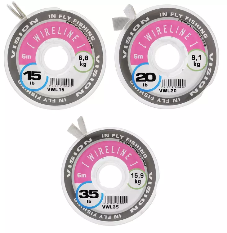 Vision Wireline 6m 35lb - Flugfiskares lina och tafsar - 6417512809955 - 2