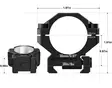 DiscoveryOpt Kikarsikte Ringar 30 mm Låga - Weaver / Picatinny - 40440150016 - 2