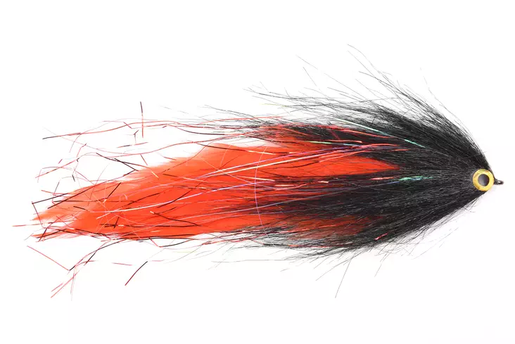 Black & Red Hollow Deceiver gäddflugor - Färdiga flugor - 8859202533456 - 1