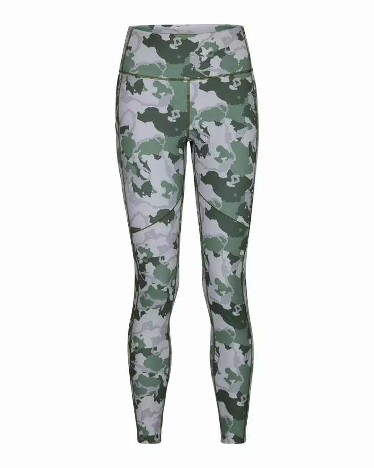 Simms Women's Bugstopper Leggings, Regiment Camo Clover - Insect-Repellent Clothing - 694264649626 - 1