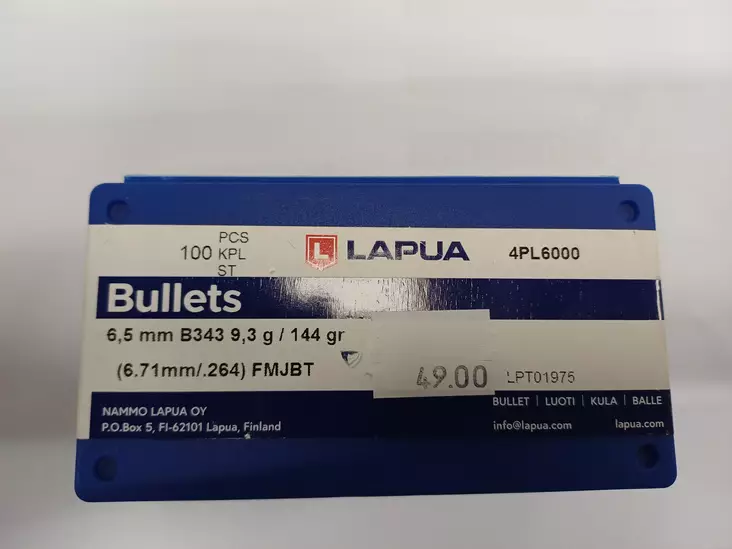 Lapua 6.5 mm 9.3 g Bullet - Bullets in Other Calibers - 6418267300247 - 1