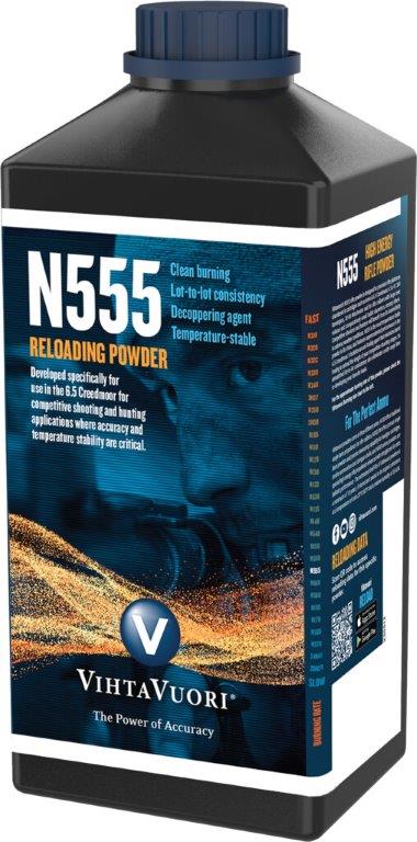 N555 Powder, Vihtavuori, 1 kg Canister - Powders - 6420615701057 - 2