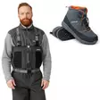 Guideline Laxa 2.0 Zip Waders + Guideline Laxa 3.0 Traction Wading Boots - Wading Package - Waders + Boot Offer Packages - LaxZSLax3T8 - 1