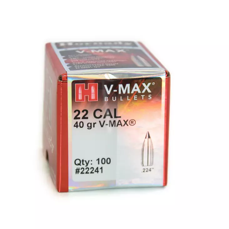 Hornady .224 V-Max 40gr kula - Kulsprutor andra kalibrar - 090255222418 - 2