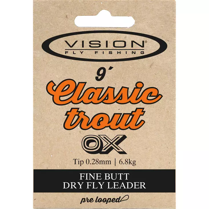 Vision Classic Trout 9ft/270cm Tapered Leader - Tapered Leaders - 6417512301428 - 1