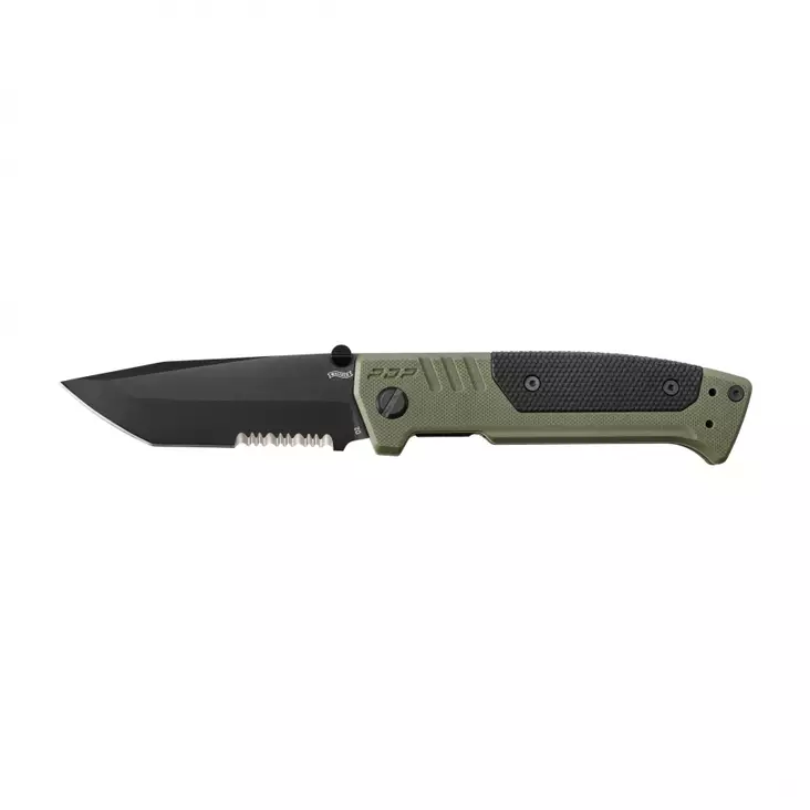 Walther PDP Green Tanto Serrated Folding Knife - Knives and Tools - 4000844856388 - 1