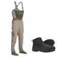 Vision Scout Strip 2.0 Waders and Vision Black Hiker Michelin Wading Boots - Wading Package - Waders + Boot Offer Packages - ScoMMush9 - 1