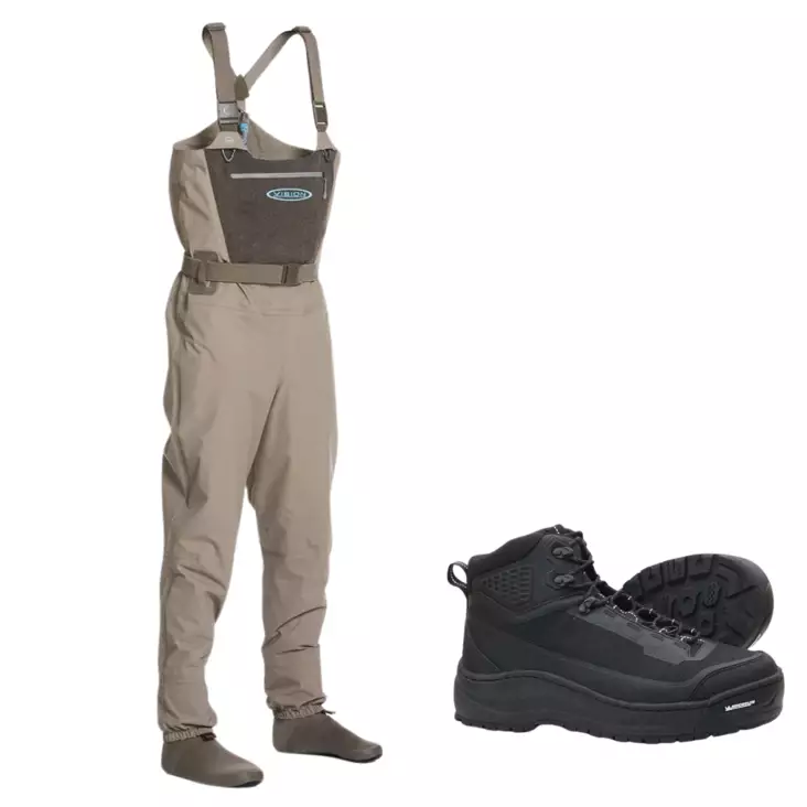 Vision Scout Strip 2.0 Waders and Vision Black Hiker Michelin Wading Boots - Wading Package - Waders + Boot Offer Packages - ScoMMush9 - 1