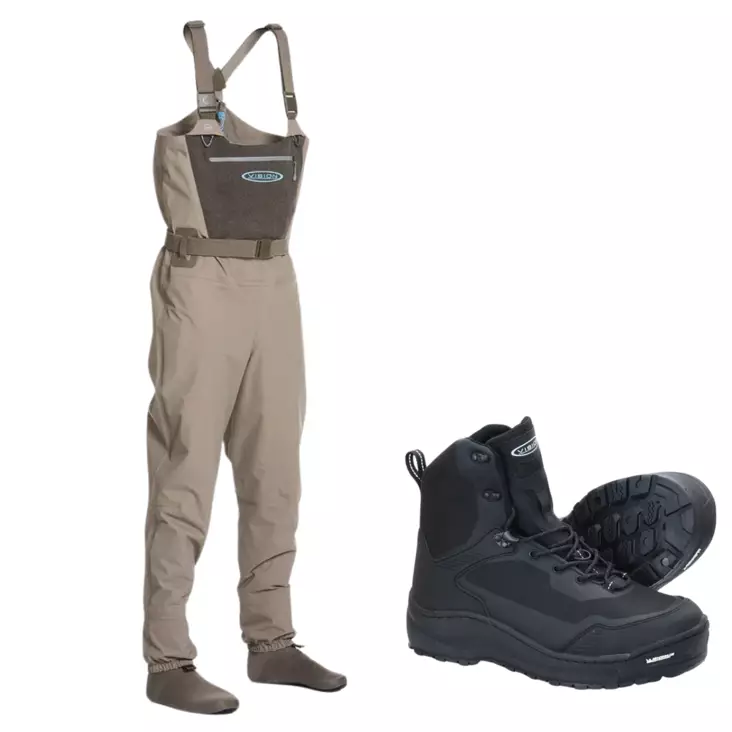 Vision Scout Strip 2.0 Waders and Vision Black Michelin Wading Boots - Wading Package - Waders + Boot Offer Packages - ScoMMusm9 - 1