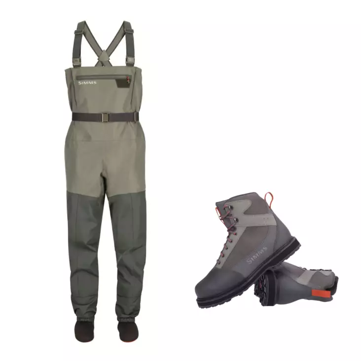 Simms Tributary Waders and Simms Tributary Wading Boots - Wading Package - Waders + Boot Offer Packages - TriMTri9 - 1