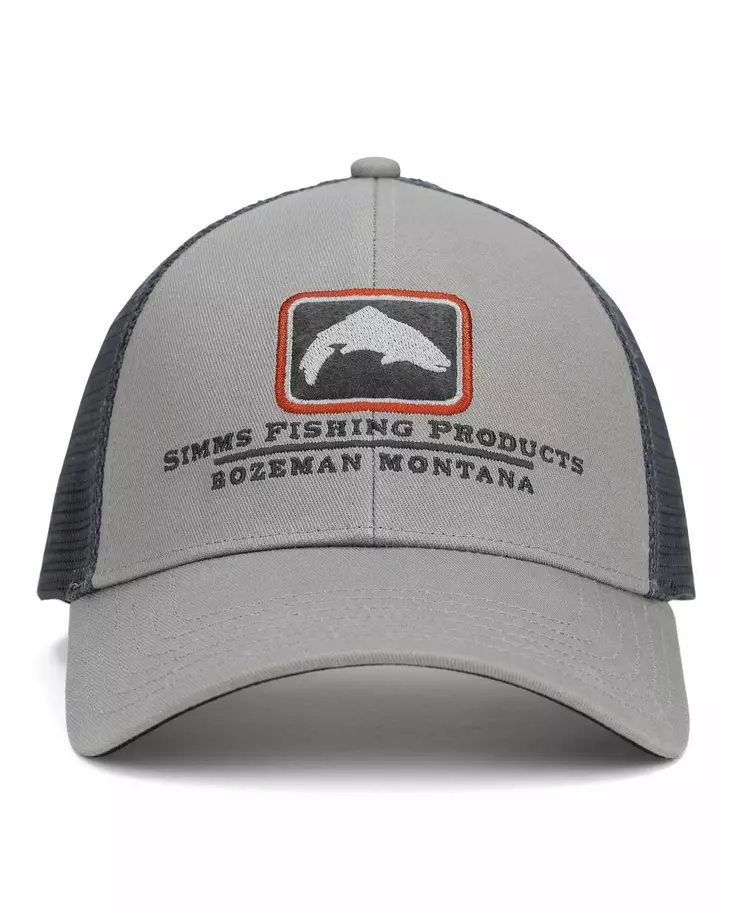 Simms Trout Icon Trucker Cinder - Hats and Caps - 694264654859 - 1