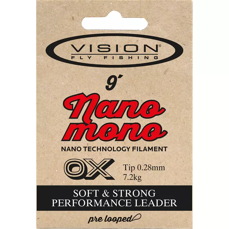 Vision Nano Mono 9ft/270cm Tapered Leader - Tapered Leaders - 6417512814409 - 1