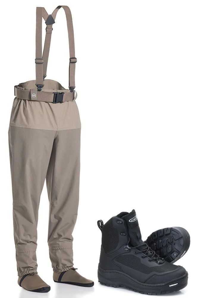 Vision Scout Guiding Waders + Vision Black Michelin Wading Boots - Wading Package - Waders + Boot Offer Packages - ScouSMus9 - 1