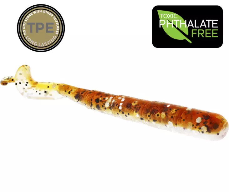 Westin Ned Worm Curltail 5cm Clear Water Mix - Jigs - 5707549514429 - 1